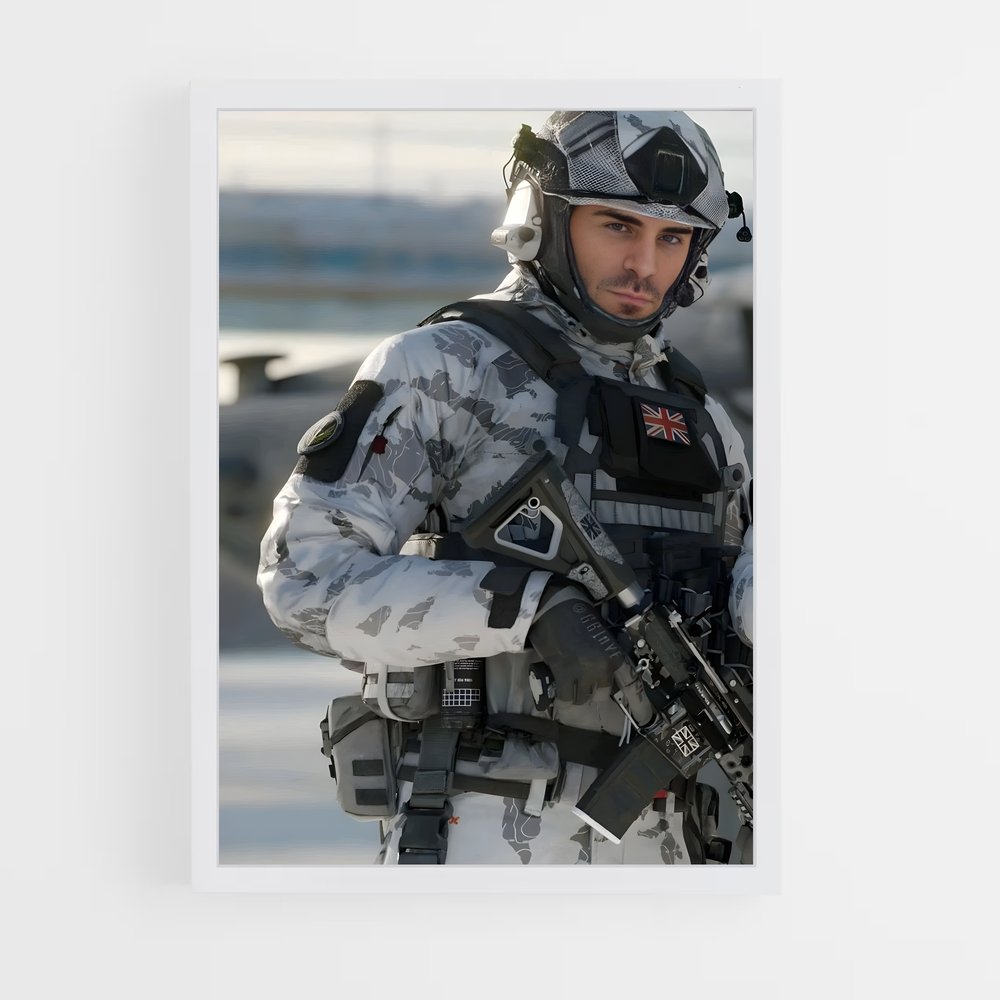 Poster Commandant Soap – affiche Call of Duty (vue 3)